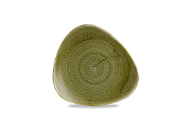 Plume Olive Triangle Plate